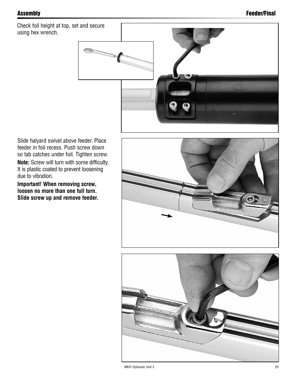 Harken 7413.15 MKIV Hydraulic Jib Reefing & Furling User Manual | Page 25 / 40