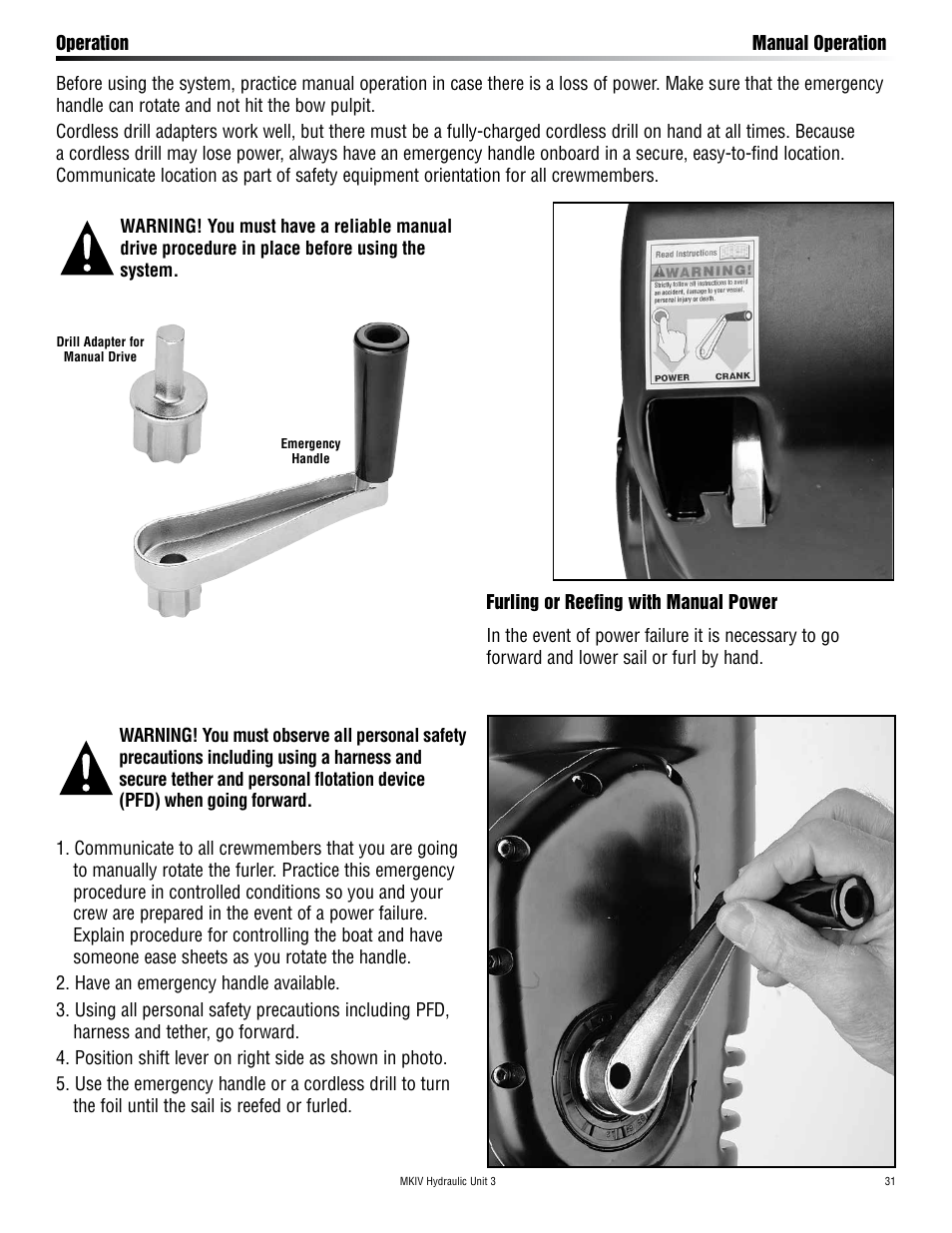 Harken 7413.15 MKIV Hydraulic Jib Reefing & Furling User Manual | Page 31 / 40