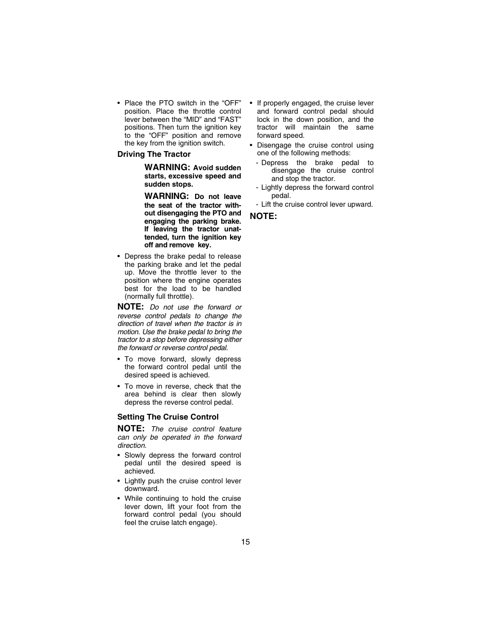 Cub Cadet 3235 User Manual | Page 15 / 44