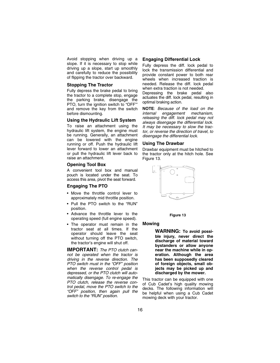 Cub Cadet 3235 User Manual | Page 16 / 44