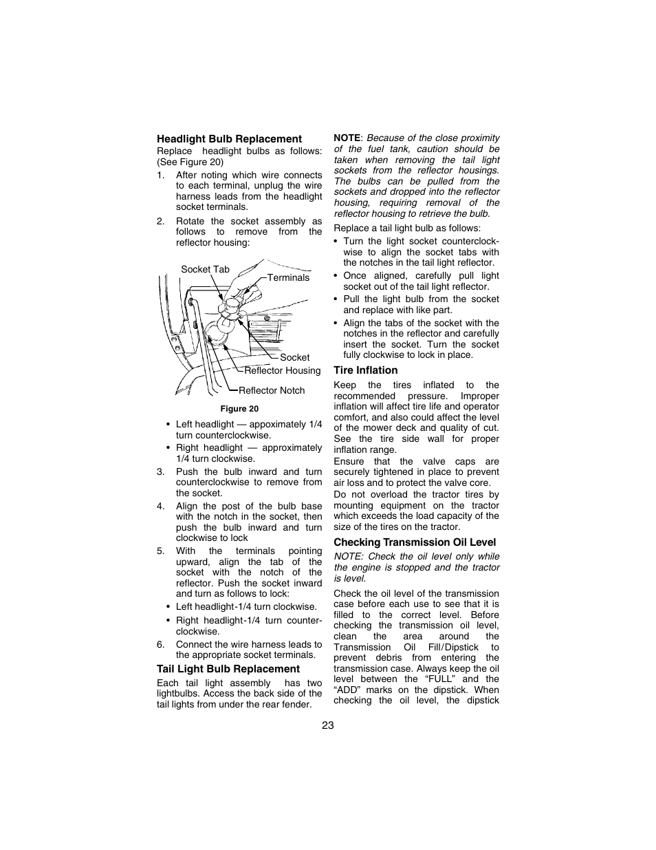 Cub Cadet 3235 User Manual | Page 23 / 44