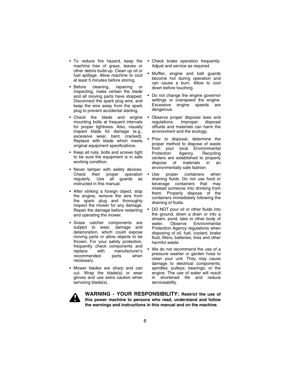 Cub Cadet 3235 User Manual | Page 6 / 44