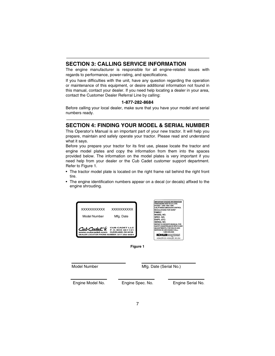 Cub Cadet 3235 User Manual | Page 7 / 44