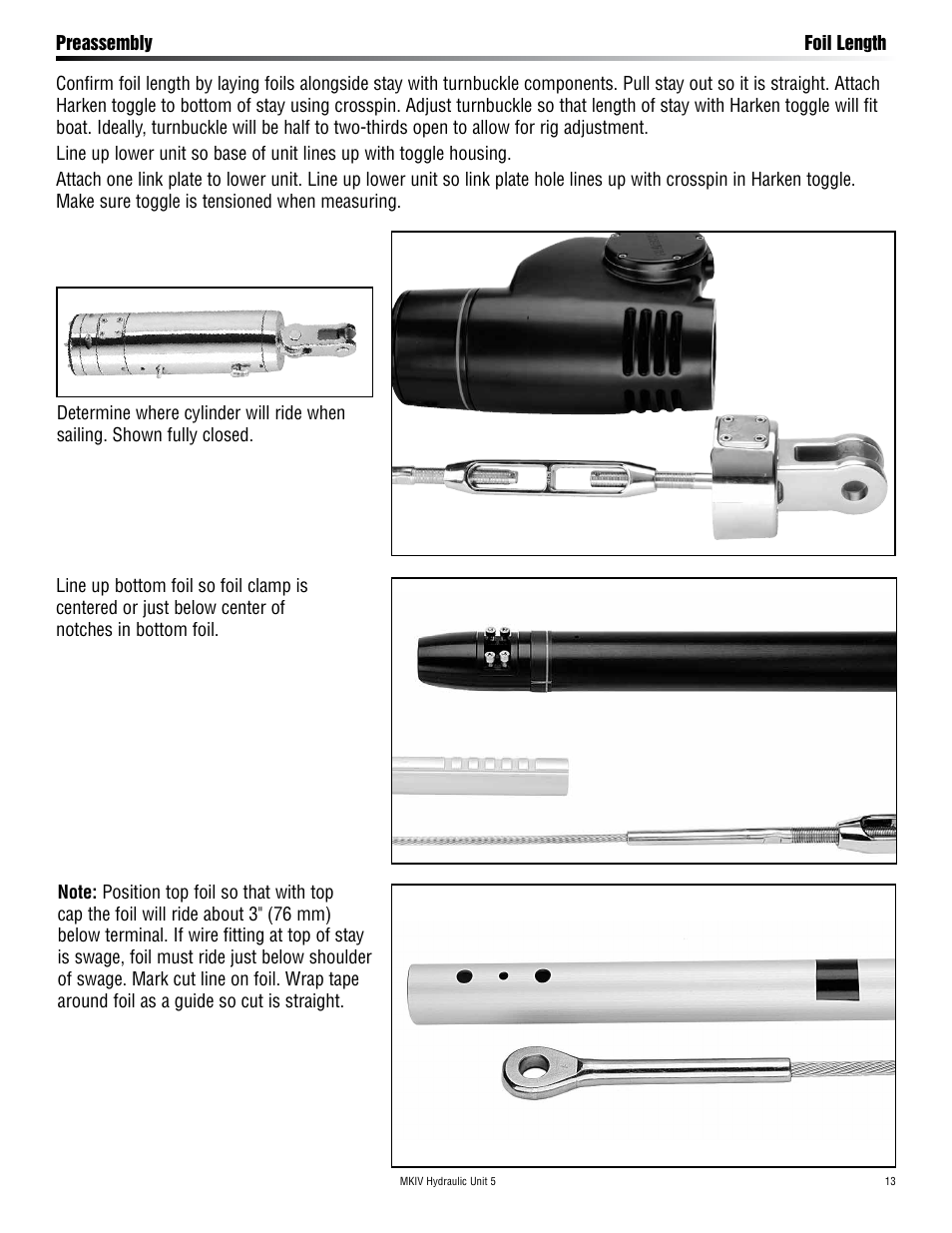 Harken 7415.15S MKIV Hydraulic Jib Reefing & Furling User Manual | Page 13 / 36