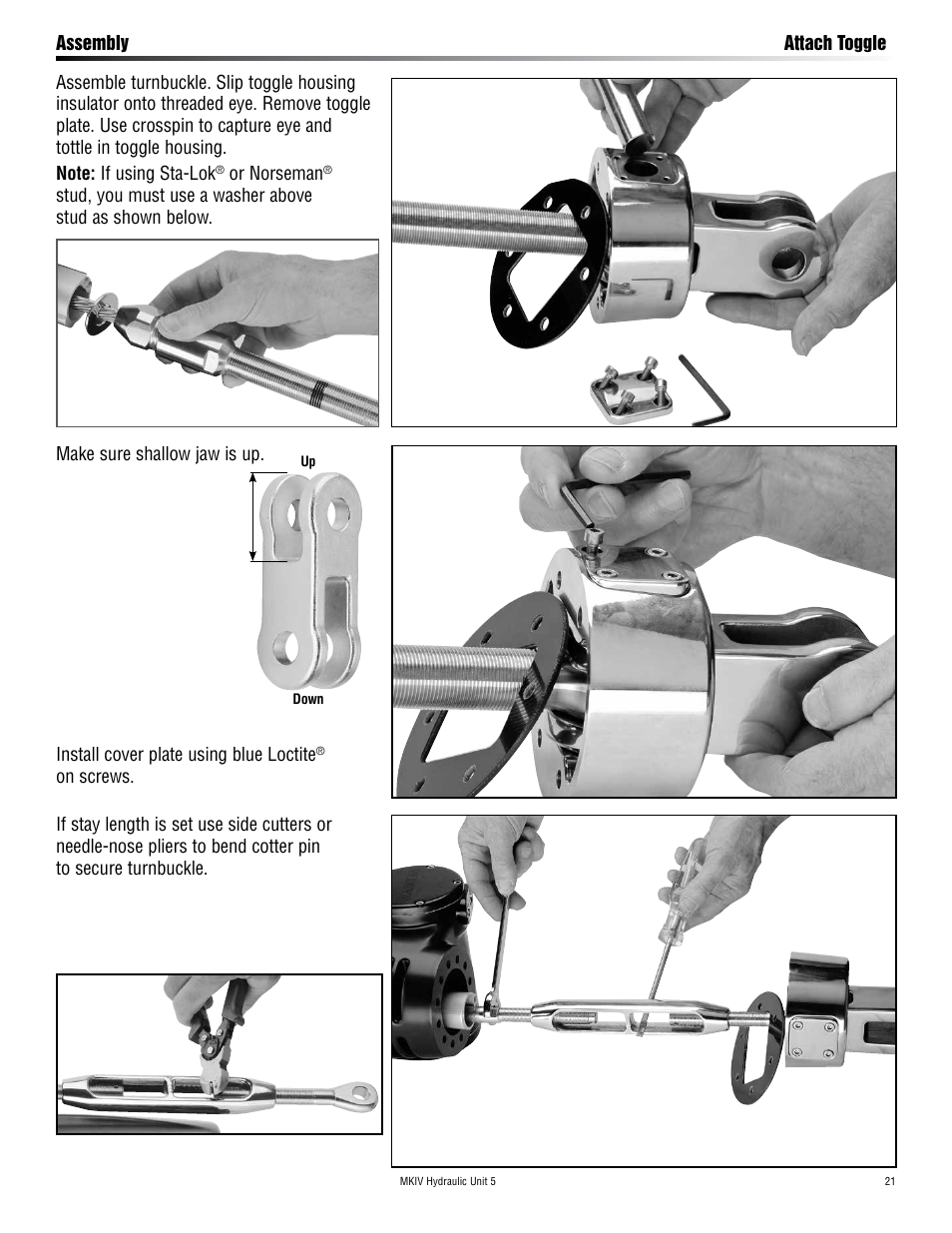 Harken 7415.15S MKIV Hydraulic Jib Reefing & Furling User Manual | Page 21 / 36