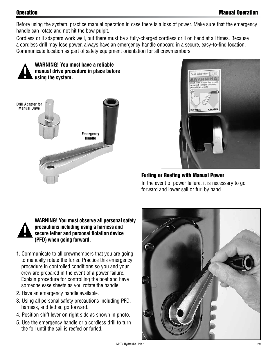 Harken 7415.15S MKIV Hydraulic Jib Reefing & Furling User Manual | Page 29 / 36