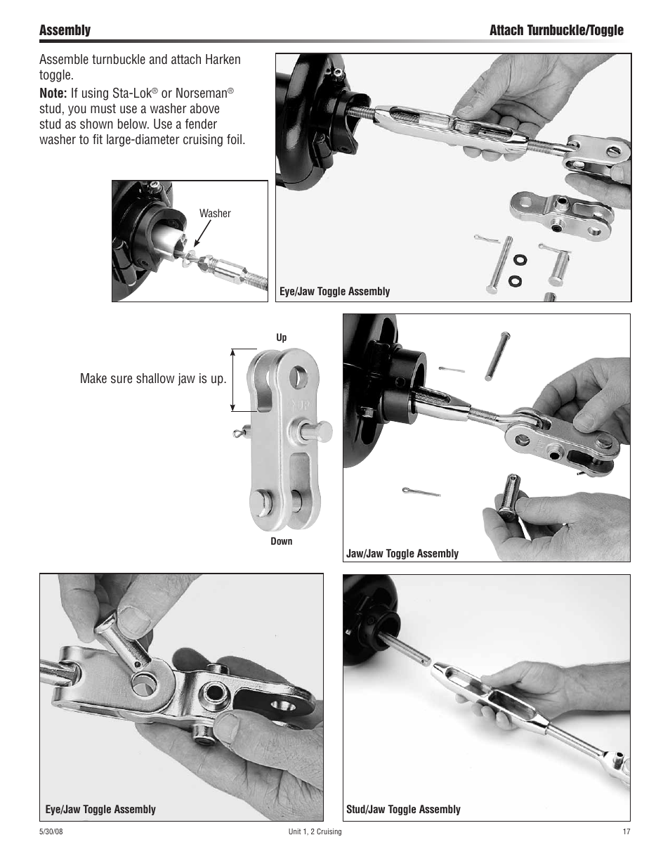 Harken 7311.10 Cruising Jib Reefing & Furling User Manual | Page 17 / 36