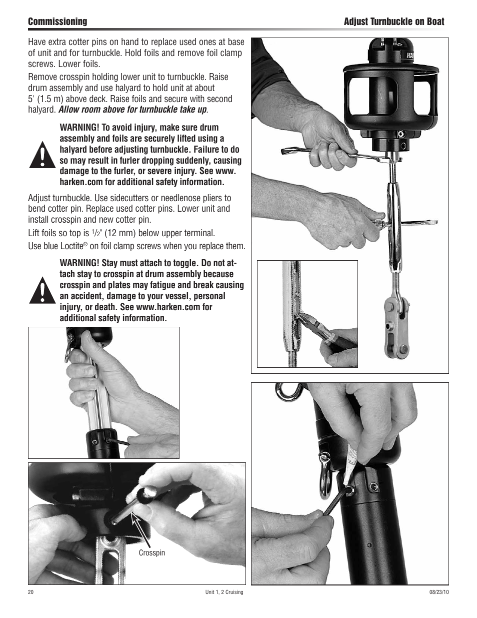 Harken 7311.10 Cruising Jib Reefing & Furling User Manual | Page 20 / 36
