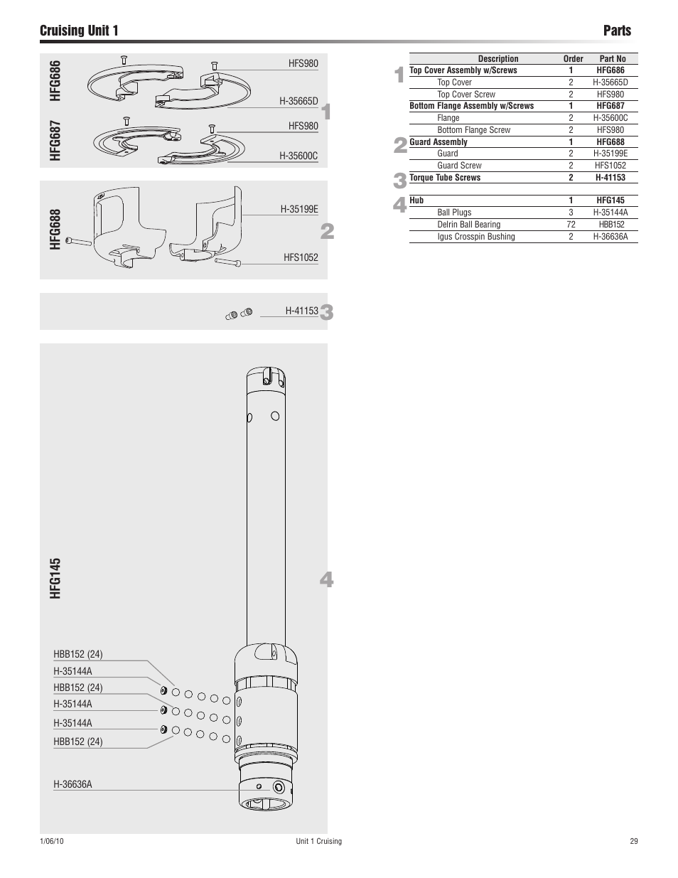 Harken 7311.10 Cruising Jib Reefing & Furling User Manual | Page 29 / 36