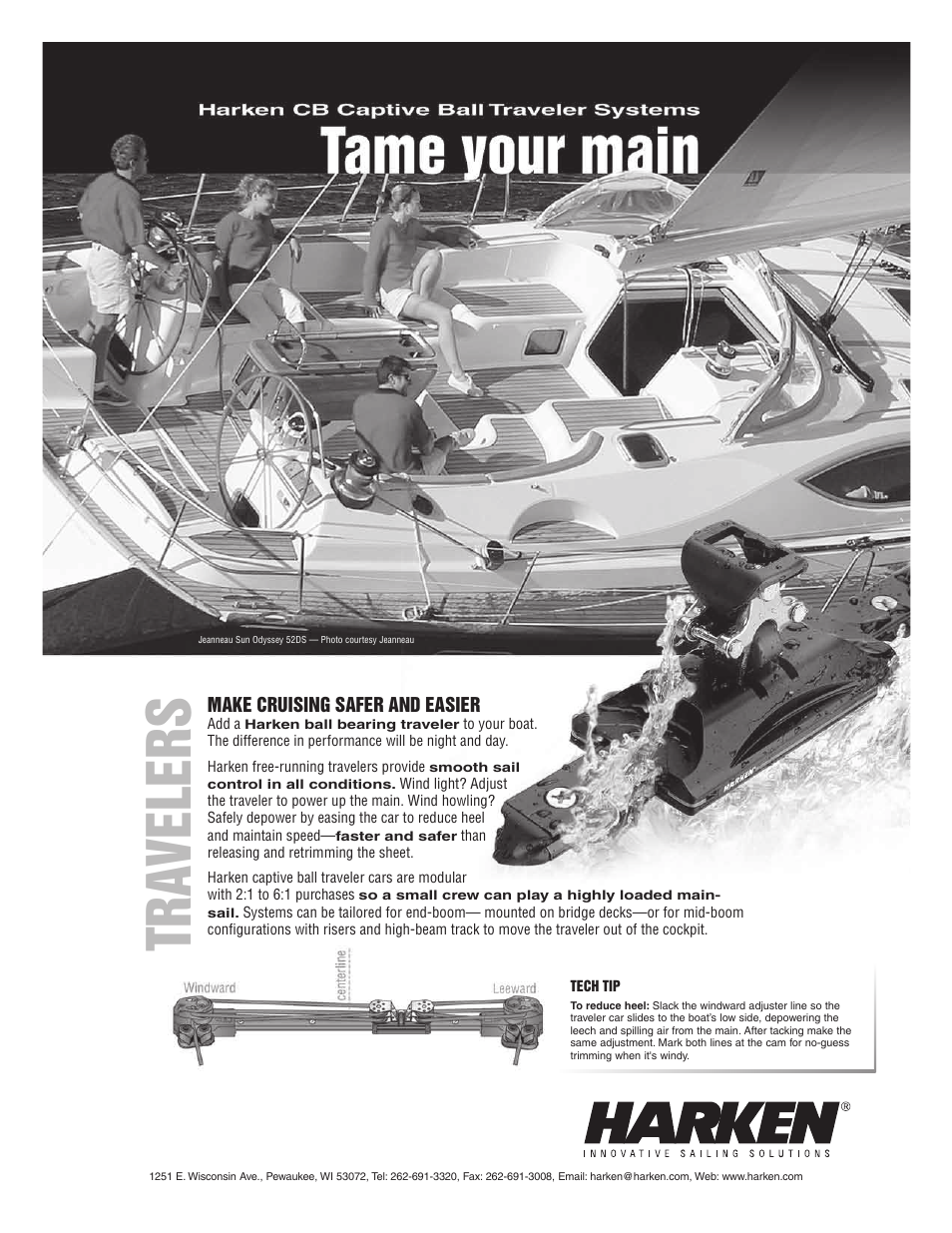 Tra velers | Harken 7311.10 Cruising Jib Reefing & Furling User Manual | Page 35 / 36