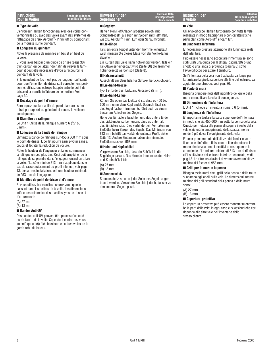 Harken 882 MKIII Jib Reefing & Furling User Manual | Page 11 / 79