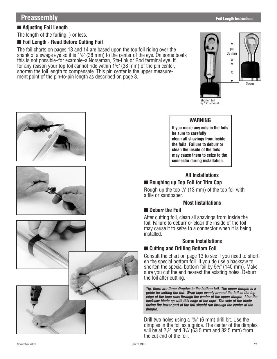 Preassembly | Harken 882 MKIII Jib Reefing & Furling User Manual | Page 24 / 79