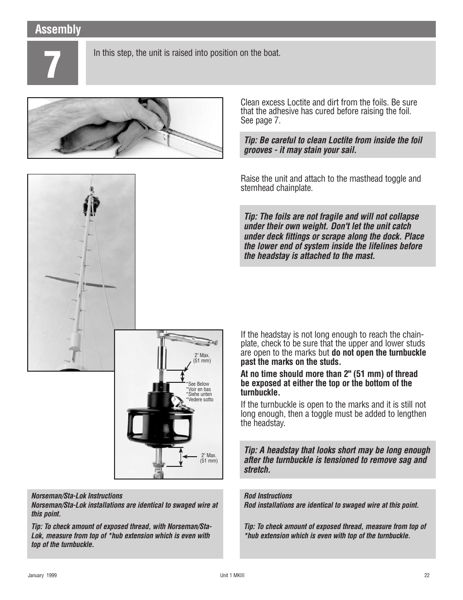 Assembly | Harken 882 MKIII Jib Reefing & Furling User Manual | Page 44 / 79