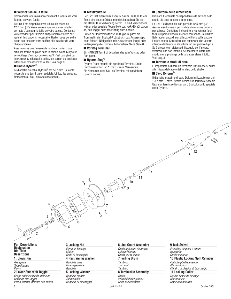 Harken 882 MKIII Jib Reefing & Furling User Manual | Page 5 / 79