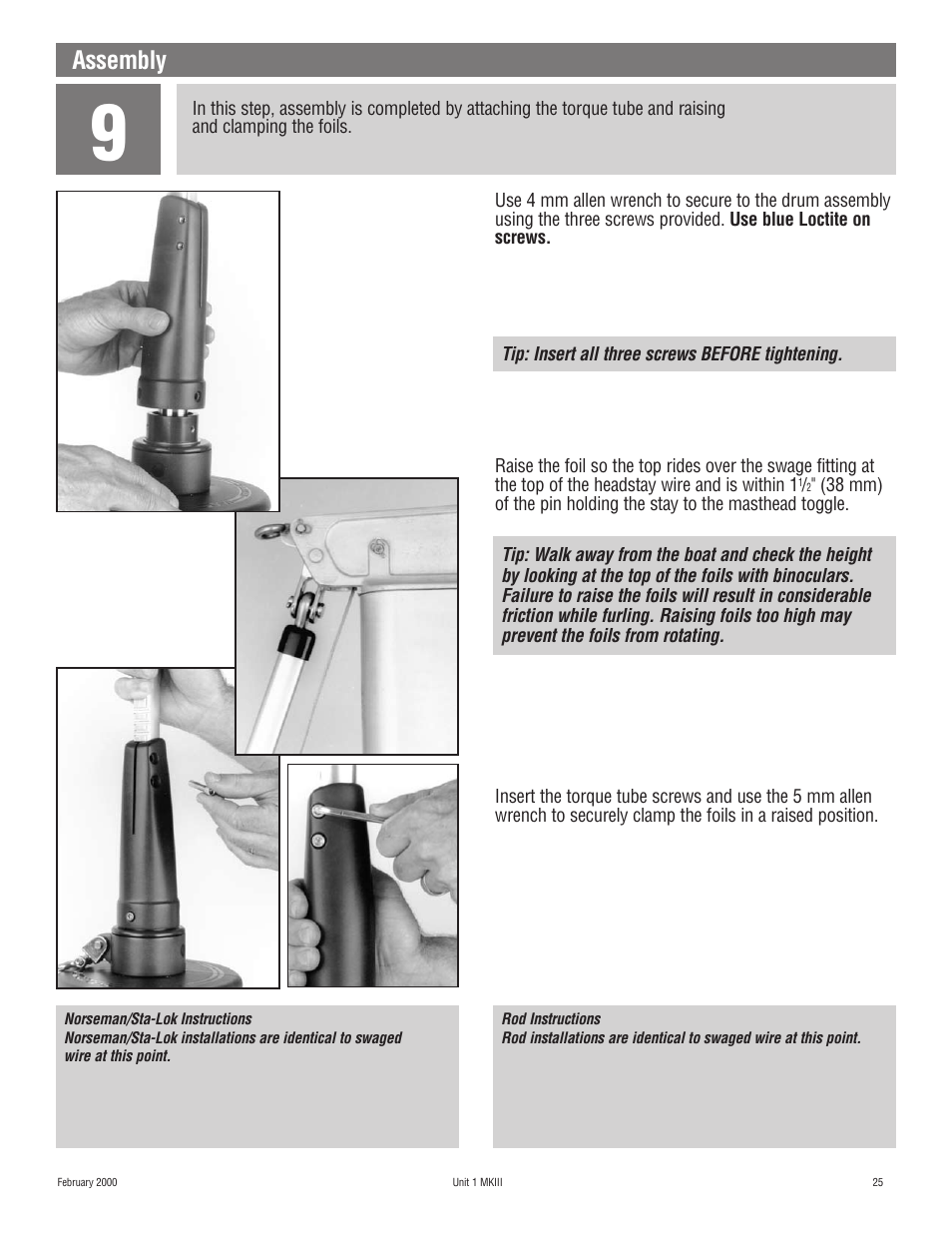 Assembly | Harken 882 MKIII Jib Reefing & Furling User Manual | Page 50 / 79