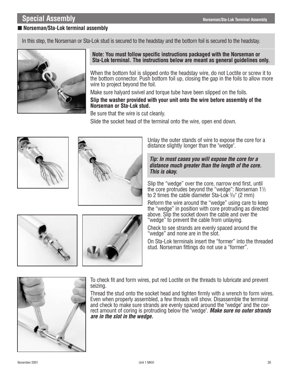 Special assembly | Harken 882 MKIII Jib Reefing & Furling User Manual | Page 52 / 79