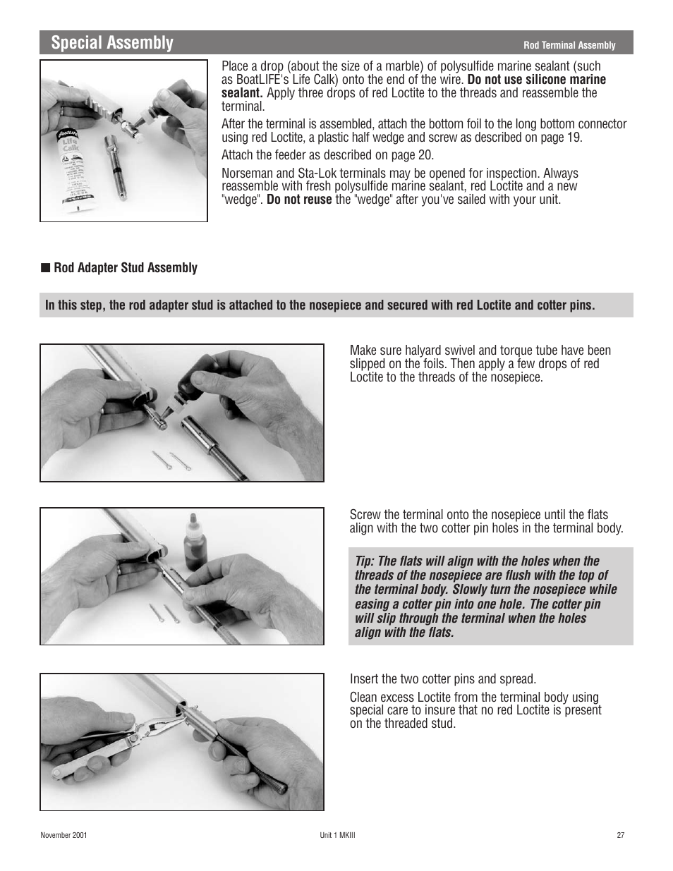 Special assembly | Harken 882 MKIII Jib Reefing & Furling User Manual | Page 54 / 79