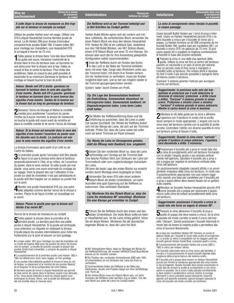 Harken 882 MKIII Jib Reefing & Furling User Manual | Page 55 / 79