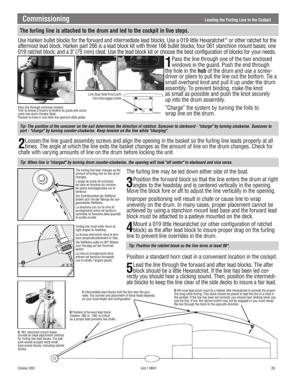 Commissioning | Harken 882 MKIII Jib Reefing & Furling User Manual | Page 56 / 79