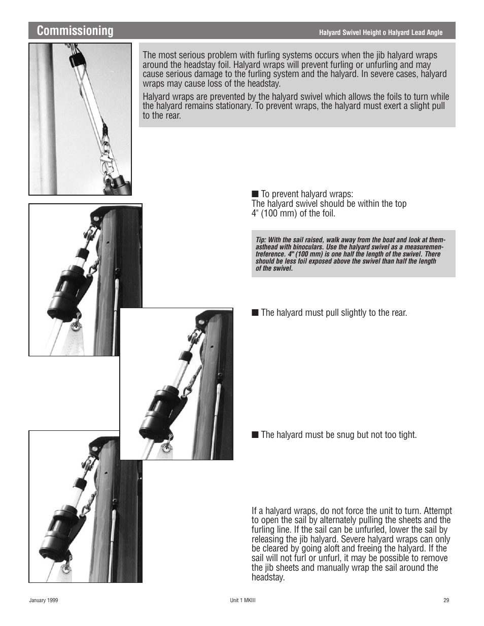 Commissioning | Harken 882 MKIII Jib Reefing & Furling User Manual | Page 58 / 79
