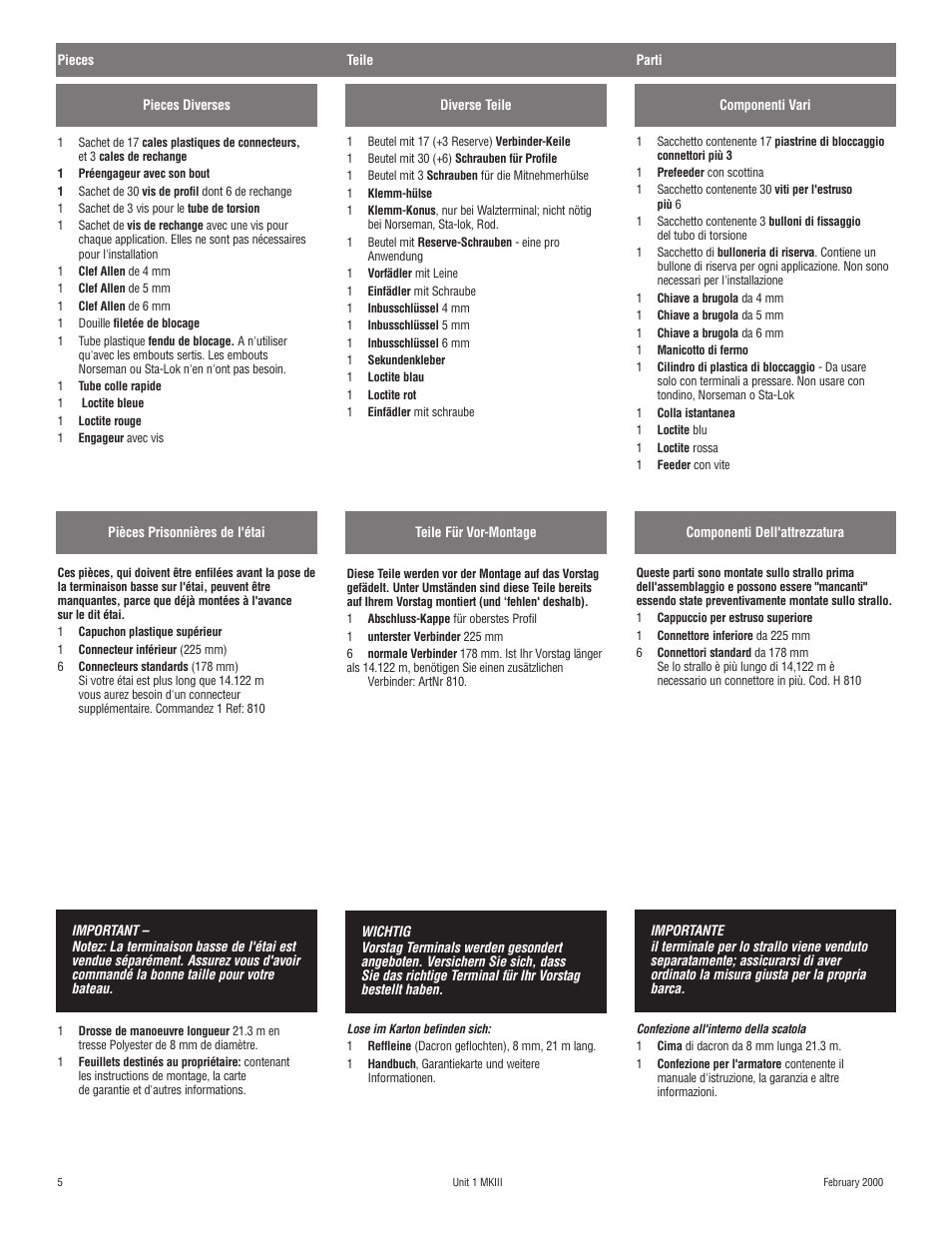 Harken 882 MKIII Jib Reefing & Furling User Manual | Page 9 / 79