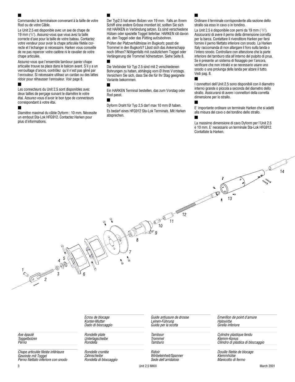 Harken 948 MKIII Jib Reefing & Furling User Manual | Page 4 / 78