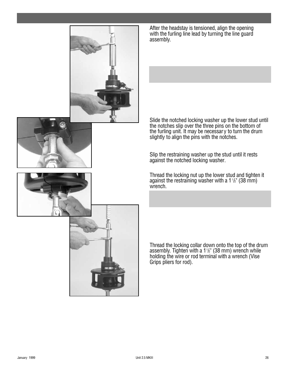 Assembly | Harken 948 MKIII Jib Reefing & Furling User Manual | Page 51 / 78