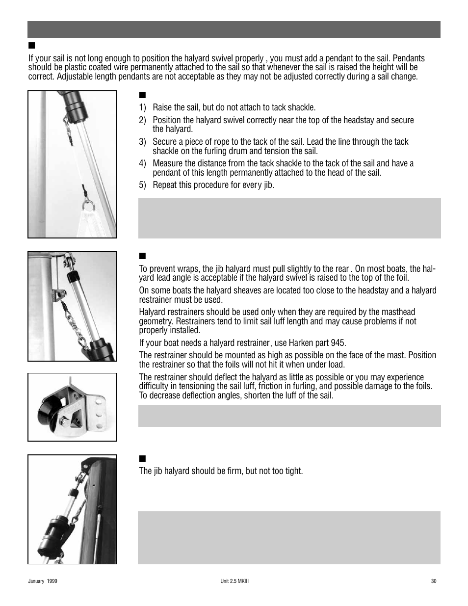 Commissioning | Harken 948 MKIII Jib Reefing & Furling User Manual | Page 59 / 78