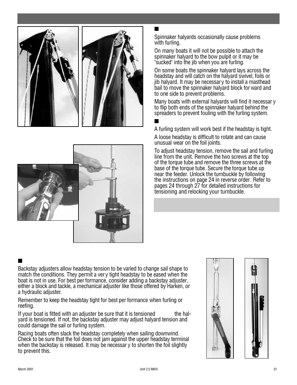 Operation | Harken 948 MKIII Jib Reefing & Furling User Manual | Page 61 / 78