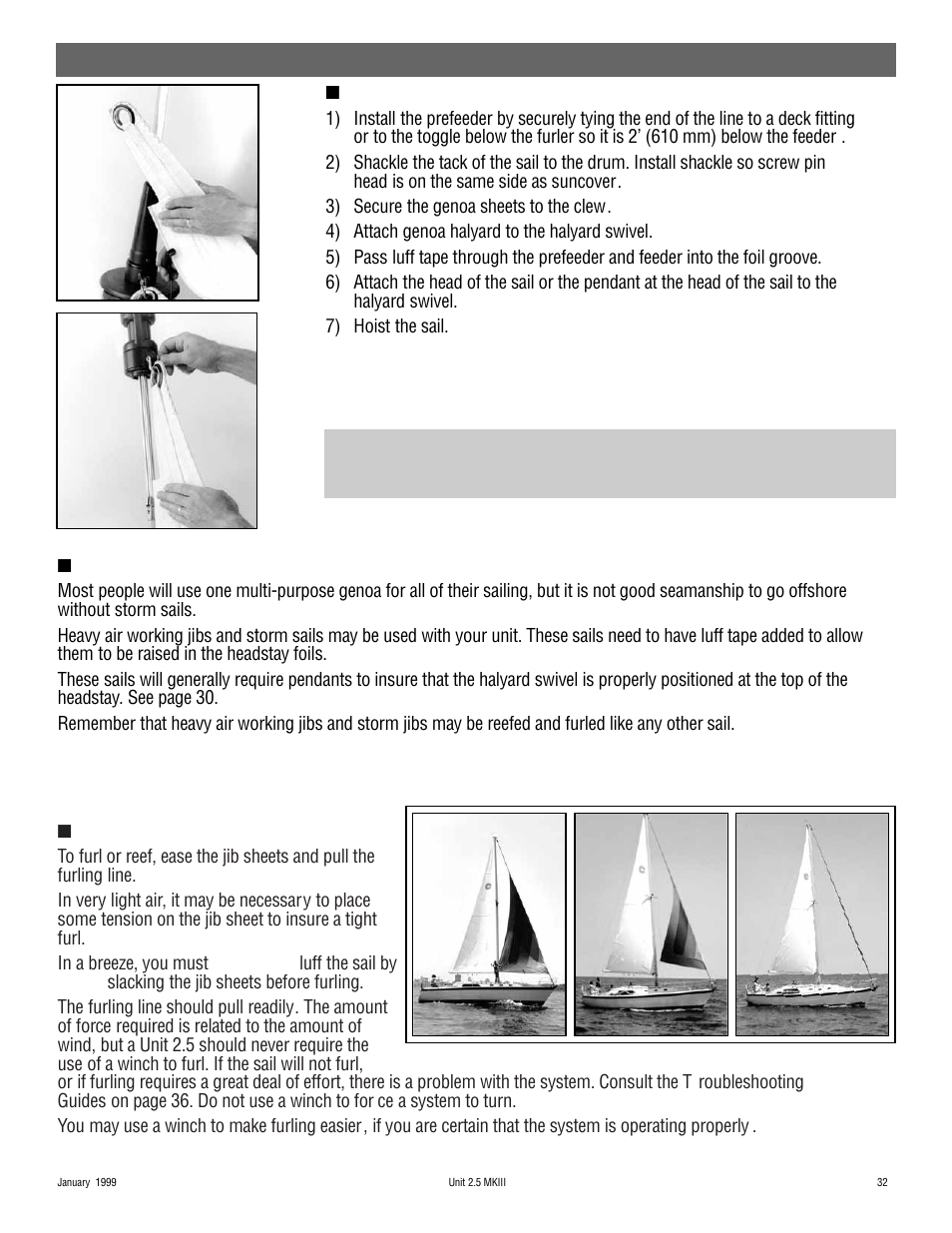 Operation | Harken 948 MKIII Jib Reefing & Furling User Manual | Page 63 / 78