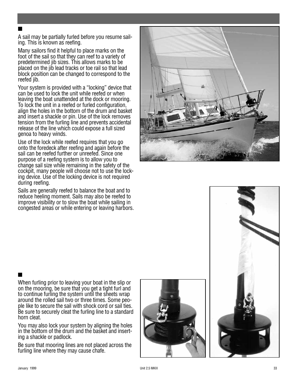 Operation | Harken 948 MKIII Jib Reefing & Furling User Manual | Page 65 / 78