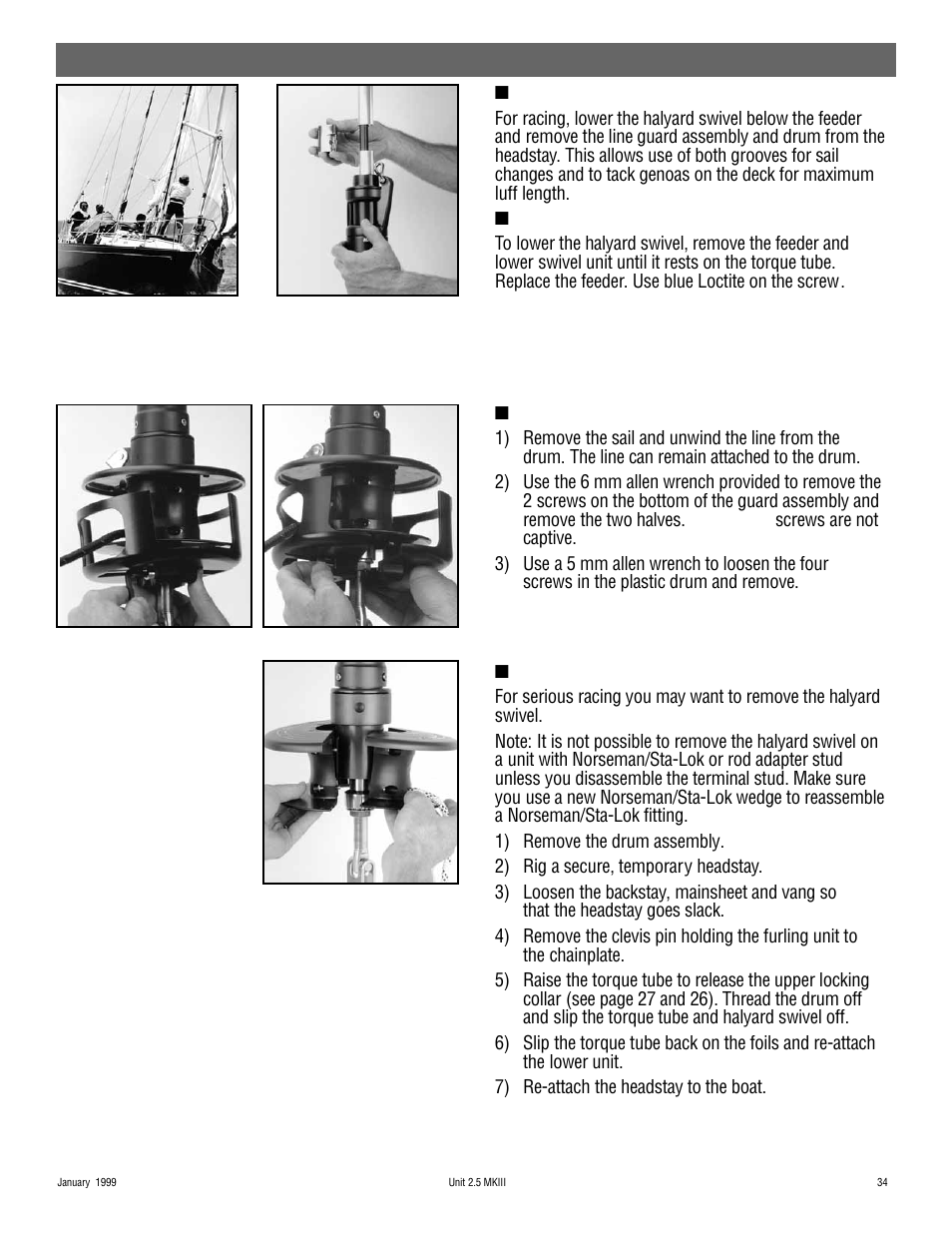 Operation | Harken 948 MKIII Jib Reefing & Furling User Manual | Page 67 / 78