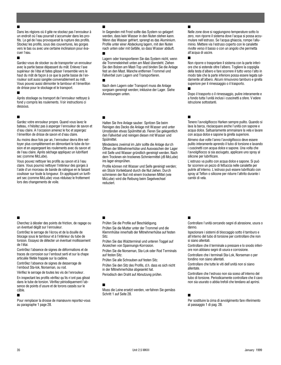 Harken 948 MKIII Jib Reefing & Furling User Manual | Page 68 / 78