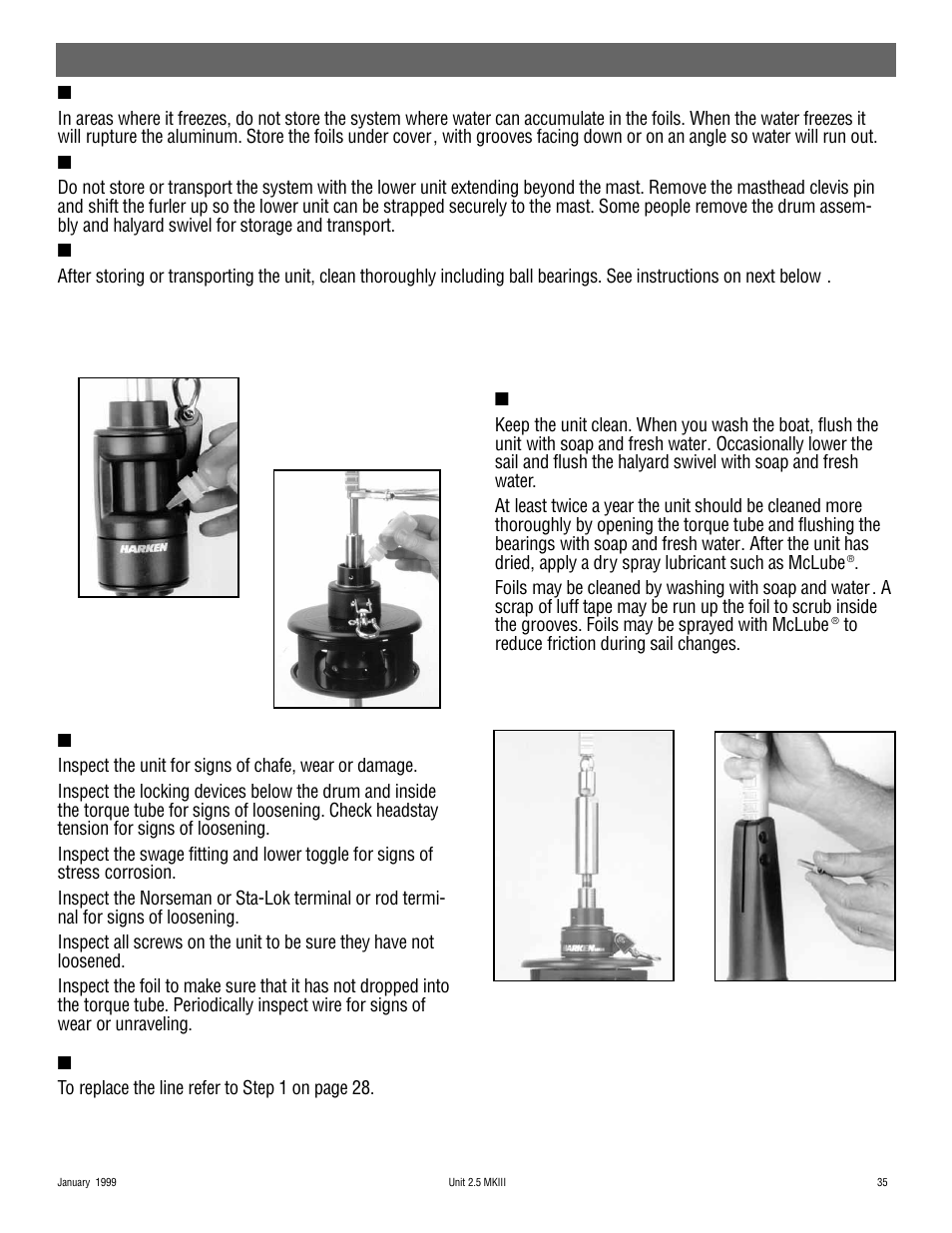 Operation | Harken 948 MKIII Jib Reefing & Furling User Manual | Page 69 / 78