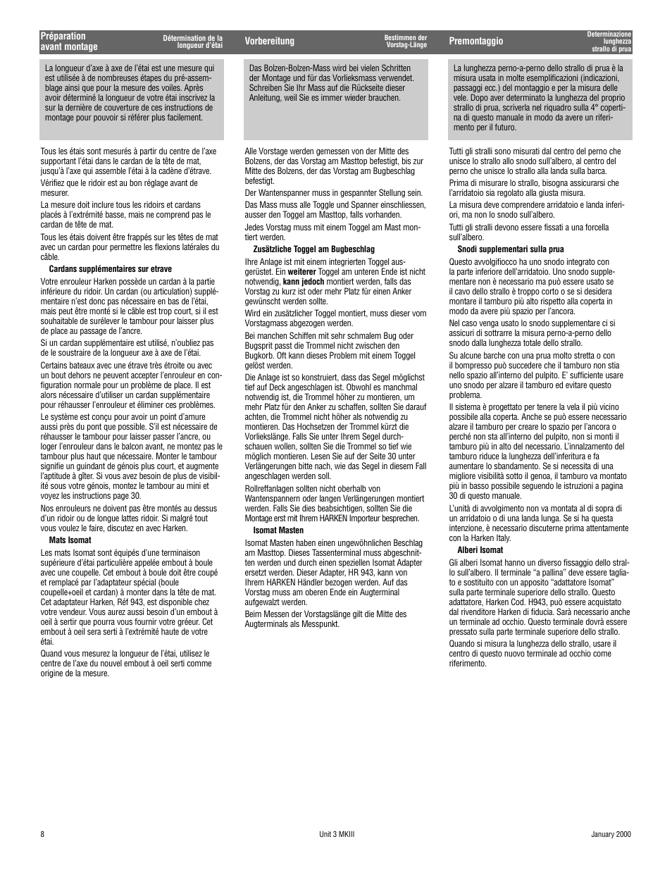 Harken 1036 MKIII Jib Reefing & Furling User Manual | Page 14 / 78