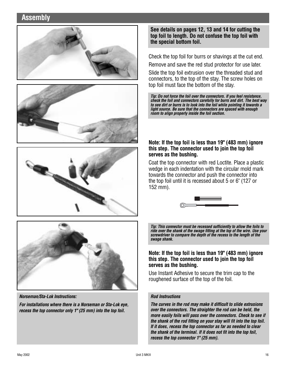 Assembly | Harken 1036 MKIII Jib Reefing & Furling User Manual | Page 31 / 78