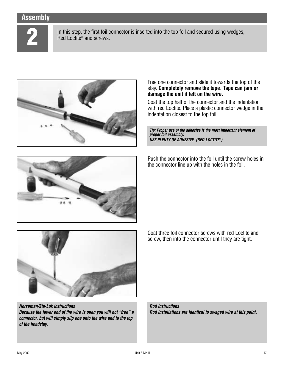 Assembly | Harken 1036 MKIII Jib Reefing & Furling User Manual | Page 33 / 78