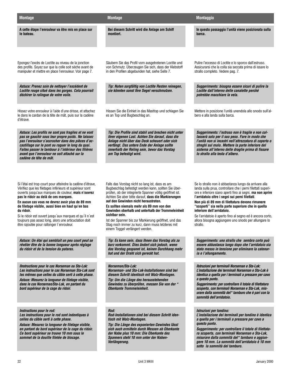 Harken 1036 MKIII Jib Reefing & Furling User Manual | Page 42 / 78