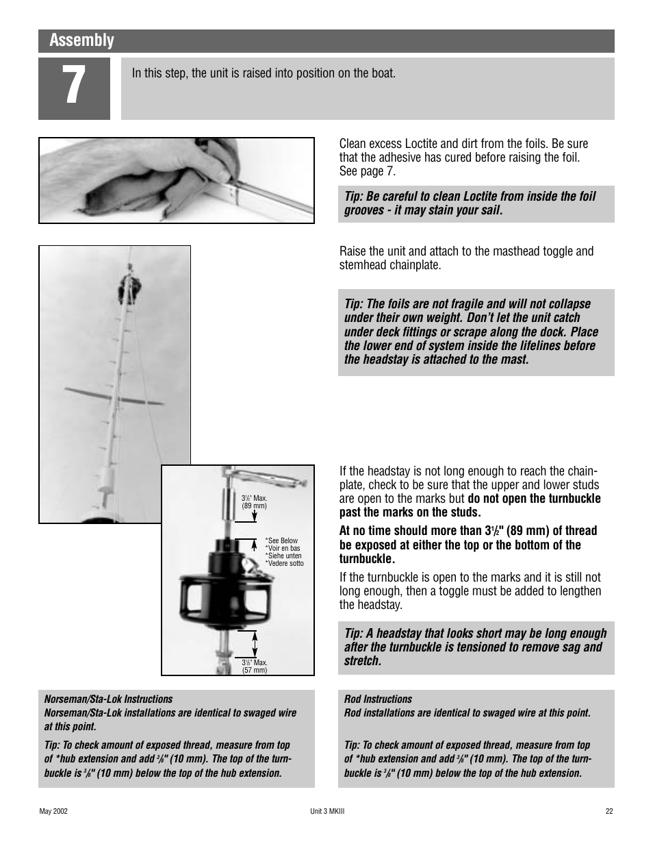Assembly | Harken 1036 MKIII Jib Reefing & Furling User Manual | Page 43 / 78