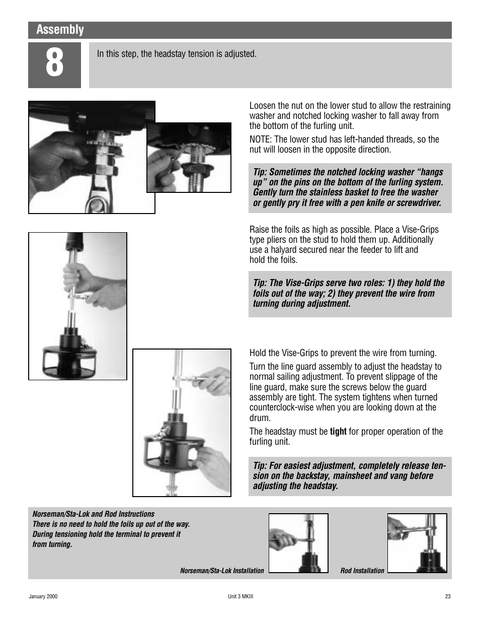 Assembly | Harken 1036 MKIII Jib Reefing & Furling User Manual | Page 45 / 78