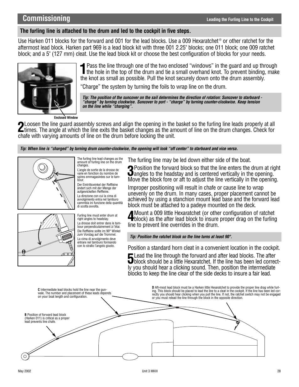 Commissioning | Harken 1036 MKIII Jib Reefing & Furling User Manual | Page 55 / 78