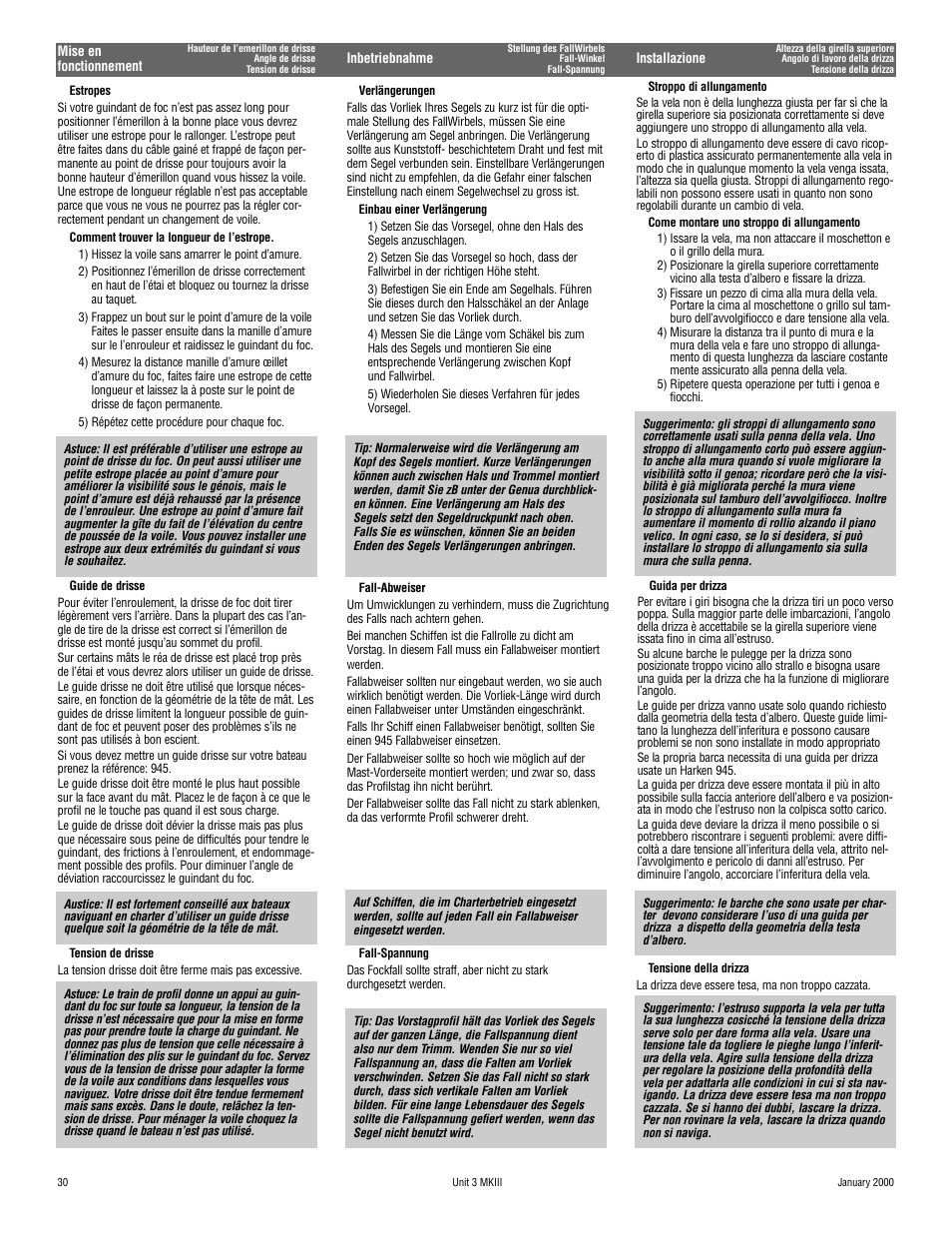 Harken 1036 MKIII Jib Reefing & Furling User Manual | Page 58 / 78
