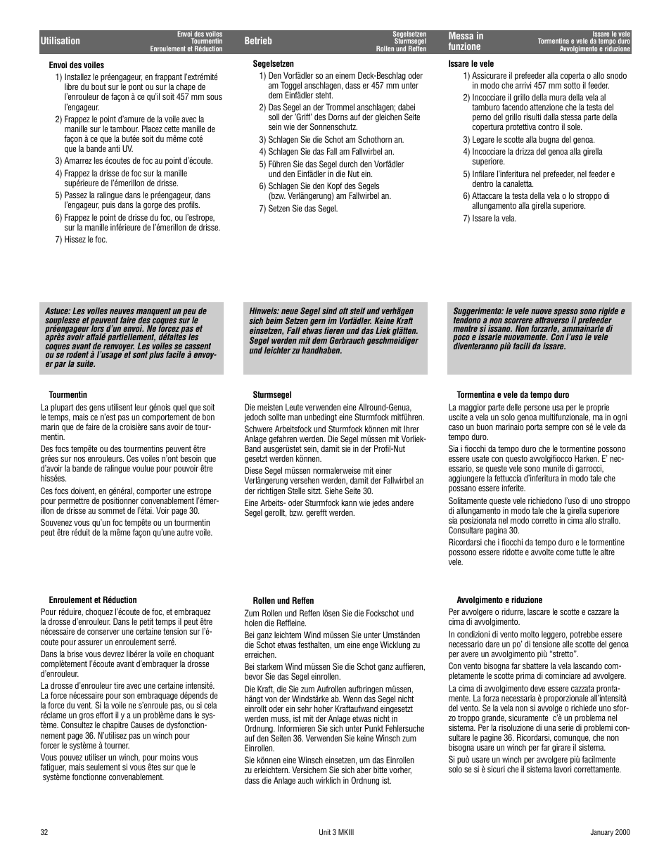 Harken 1036 MKIII Jib Reefing & Furling User Manual | Page 62 / 78