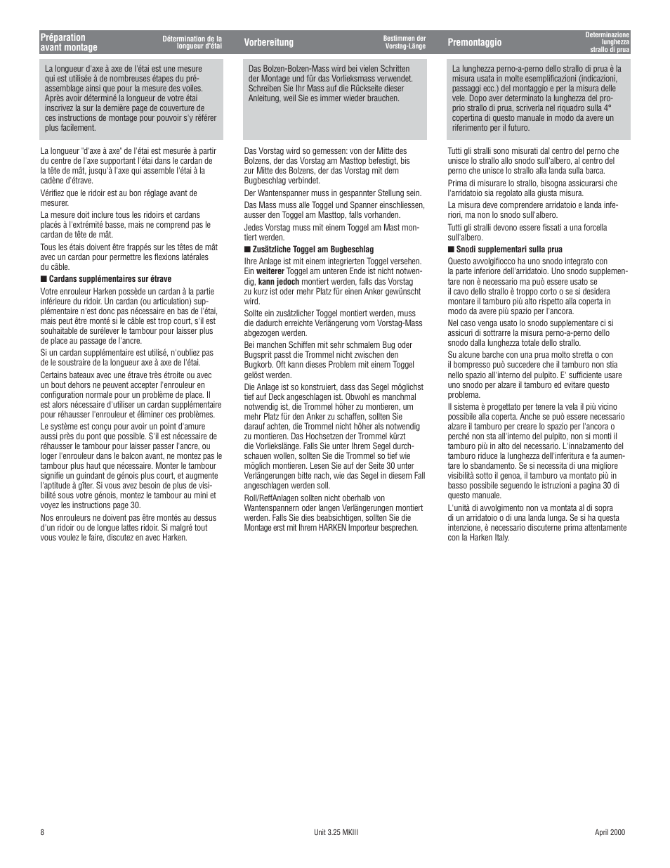 Harken 1080 MKIII Jib Reefing & Furling User Manual | Page 14 / 78
