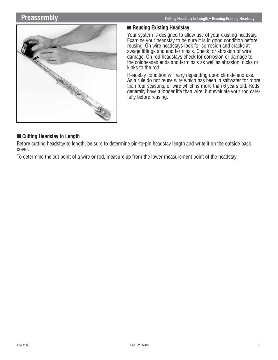 Preassembly | Harken 1080 MKIII Jib Reefing & Furling User Manual | Page 17 / 78