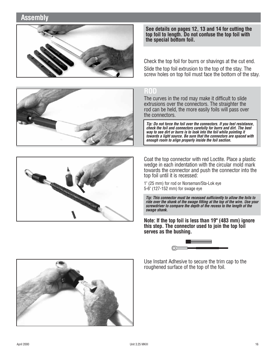 Assembly | Harken 1080 MKIII Jib Reefing & Furling User Manual | Page 31 / 78