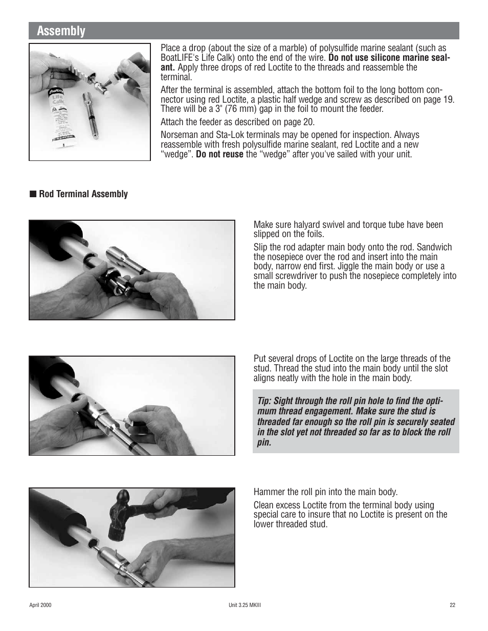 Assembly | Harken 1080 MKIII Jib Reefing & Furling User Manual | Page 43 / 78