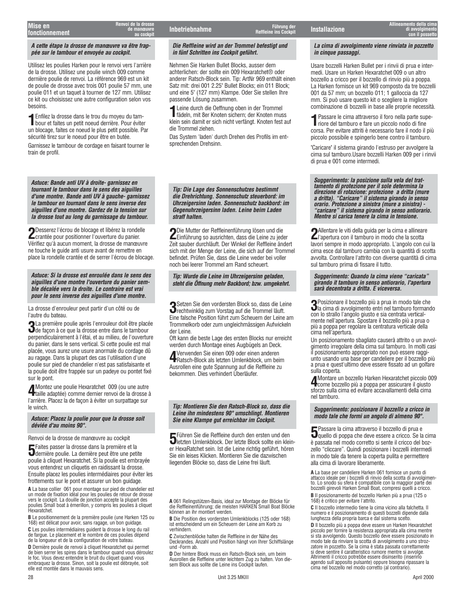 Harken 1080 MKIII Jib Reefing & Furling User Manual | Page 54 / 78