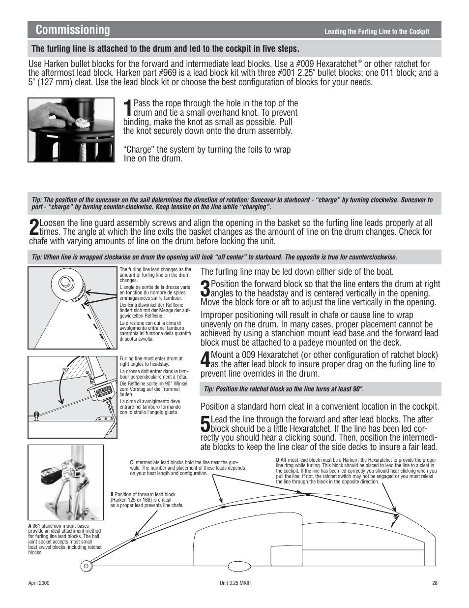 Commissioning | Harken 1080 MKIII Jib Reefing & Furling User Manual | Page 55 / 78