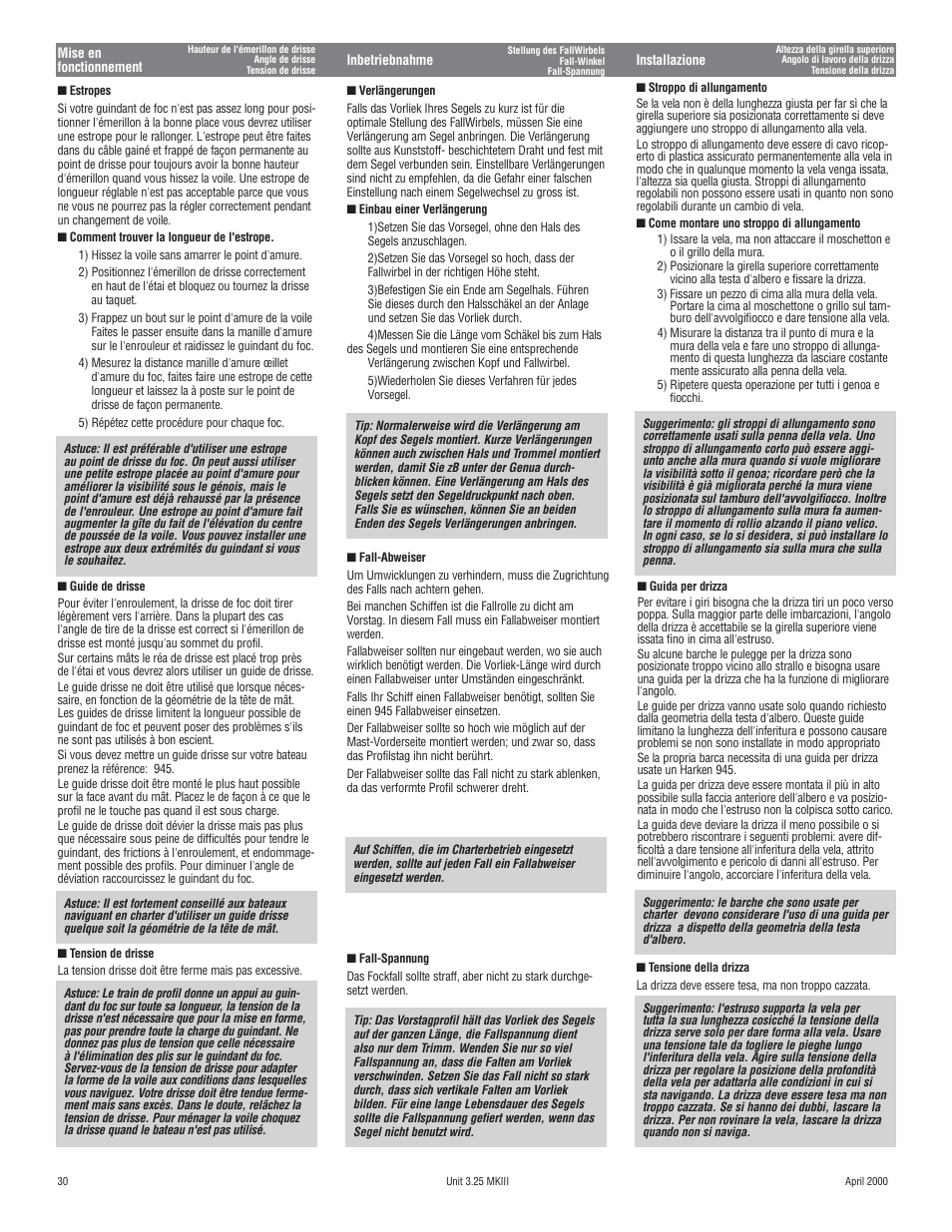 Harken 1080 MKIII Jib Reefing & Furling User Manual | Page 58 / 78